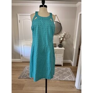 Crown & Ivy Teal DressSize 14  Sleeveless With Back‎ Cutouts #H